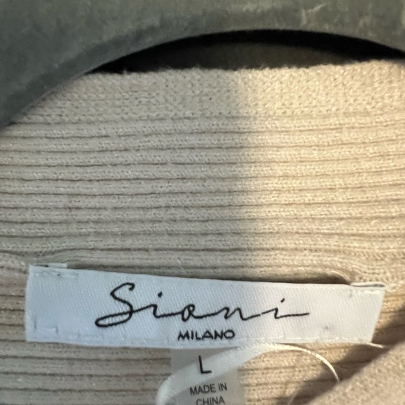 Siani Milano shirt, size: large, color: cream; NEW - Picture 4 of 4